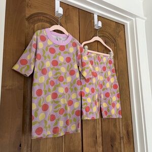 Hanna Andersson Kids size 12 — short johns — Citrus Sunshine on Tea Rose